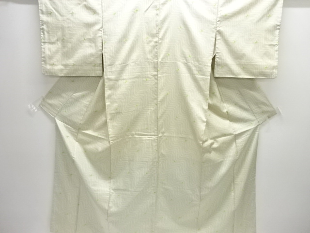 JAPANESE KIMONO / OMESHI KIMONO / SILK / NISHIJIN / WOVEN ABSTRACT PATTERN